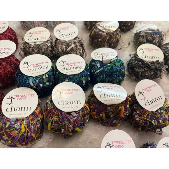 NEW Bundle lot of 33 trendsetter skeins yarns multiple colors - Picture 6 of 8